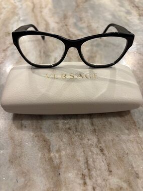 Versace Black Cat-Eye Women's Frames model 3180 GB1 with branded case